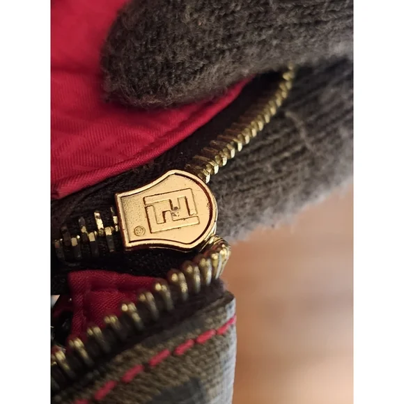 Fendi Zucca Coated Canvas Spalmati Roll Shopper Tote Brown - Picture 13 of 15